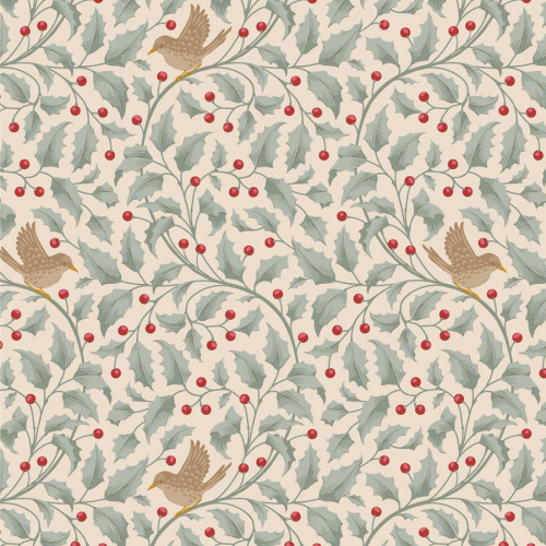 Tilda Patchwork Stoff Baumwolle - Merry Little Christmas - Holly Duckegg