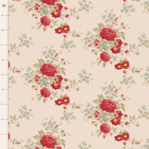 Tilda Patchwork Stoff Baumwolle - Merry Little Christmas - Carol Cream