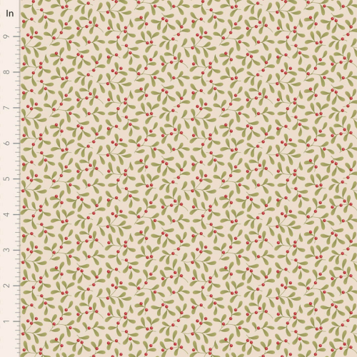 Tilda Patchwork Stoff Baumwolle - Merry Little Christmas - Mistletoe Cream