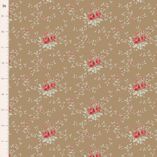 Tilda Patchwork Stoff Baumwolle - Merry Little Christmas - Noel Taupe