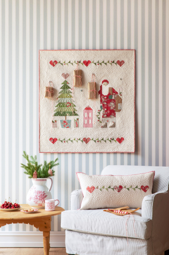 Tilda Patchwork Stoff Baumwolle - Merry Little Christmas - Paperscenes Duckegg