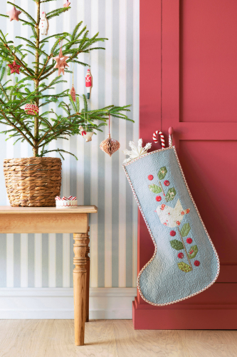 Tilda Patchwork Stoff Baumwolle - Merry Little Christmas - Eve Petrol