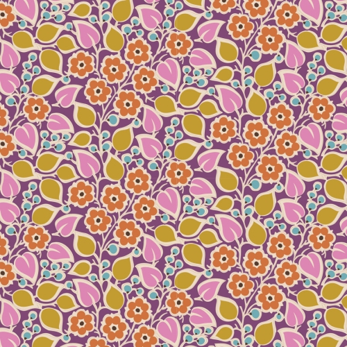Tilda Patchwork Stoff Baumwolle - Pie in the Sky - TopsyTurvy-Plum