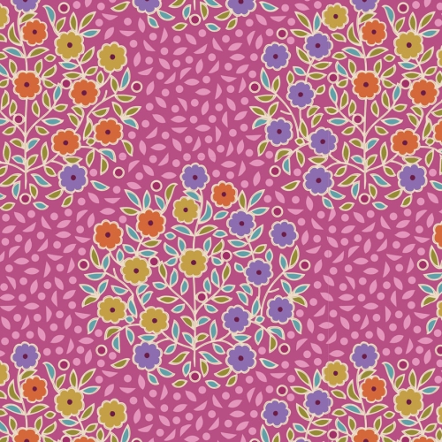 Tilda Patchwork Stoff Baumwolle - Pie in the Sky - Confetti-Cerise