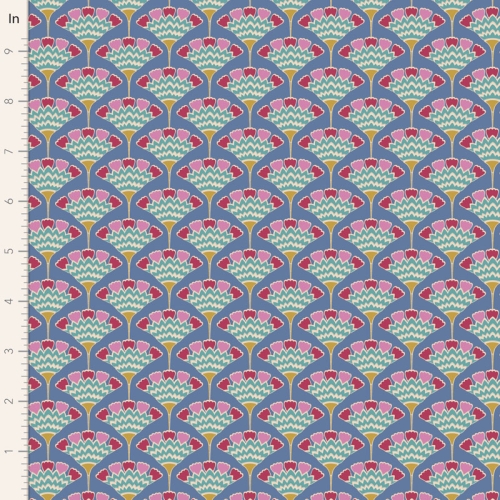 Tilda Patchwork Stoff Baumwolle - Pie in the Sky - Tasselflower-Blue