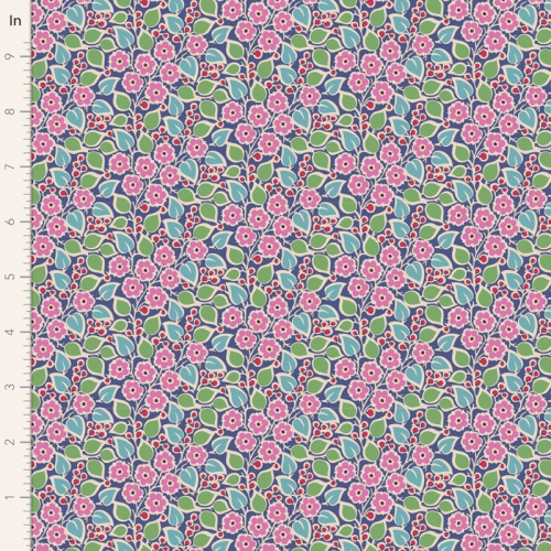 Tilda Patchwork Stoff Baumwolle - Pie in the Sky - TopsyTurvy-Blue