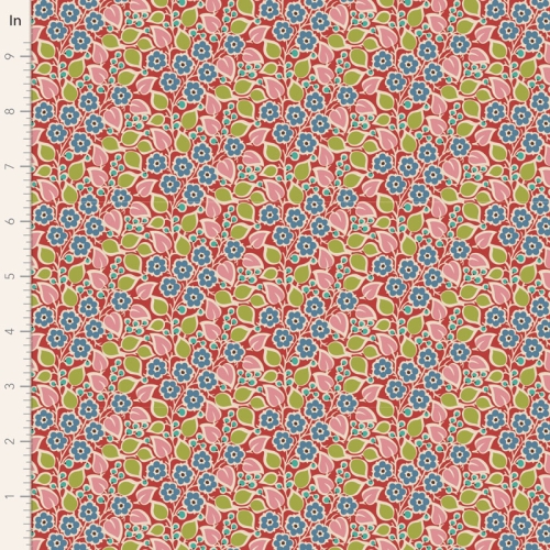 Tilda Patchwork Stoff Baumwolle - Pie in the Sky - TopsyTurvy-Red