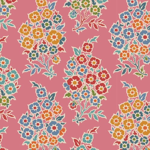 Tilda Patchwork Stoff Baumwolle - Pie in the Sky - WillyNilly-Pink