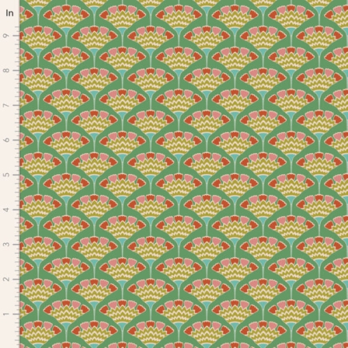 Tilda Patchwork Stoff Baumwolle - Pie in the Sky - Tasselflower-Green
