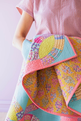 Tilda Patchwork Stoff Baumwolle - Pie in the Sky - Tasselflower-Green