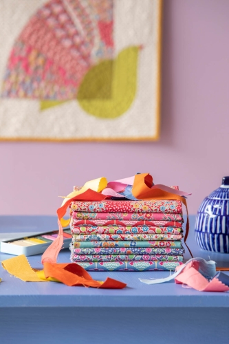 Tilda Patchwork Stoff Baumwolle - Pie in the Sky - Tasselflower-Green