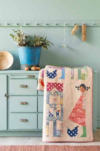 Tilda Patchwork Stoff Baumwolle - Hometown - My Neighborhood Rust