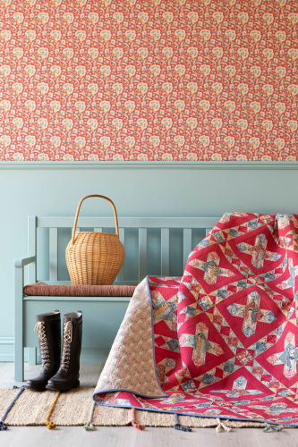 Tilda Patchwork Stoff Baumwolle - Hometown - Eden Rust