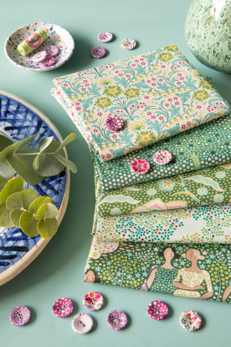 Tilda Patchwork Stoff Baumwolle - Hometown - Eden Moss