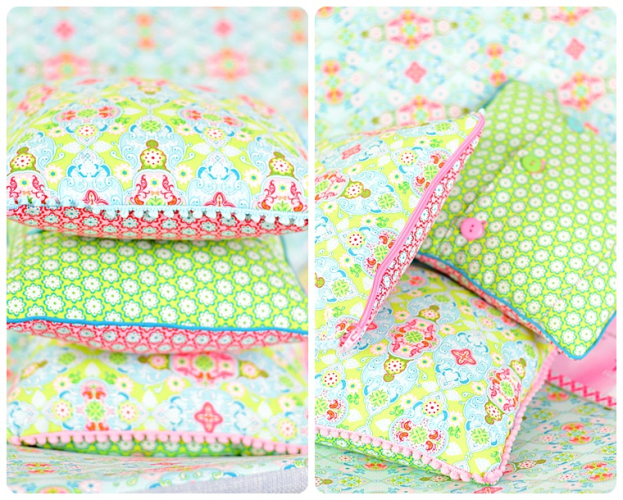 Preview: Swafing Baumwolle - Julia - Blütenornament - Blau