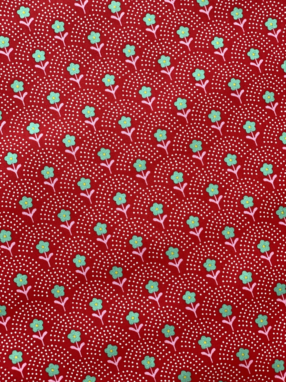 Baumwolle Digital Fiona Hewitt - POPLIN - DELIGHT FLOWER - Rot