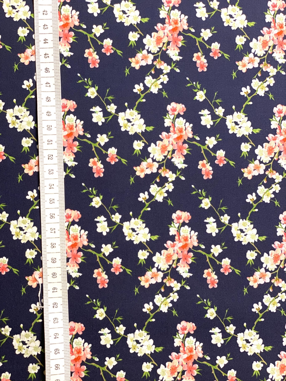 Baumwolle Popeline Streublumen - Blau