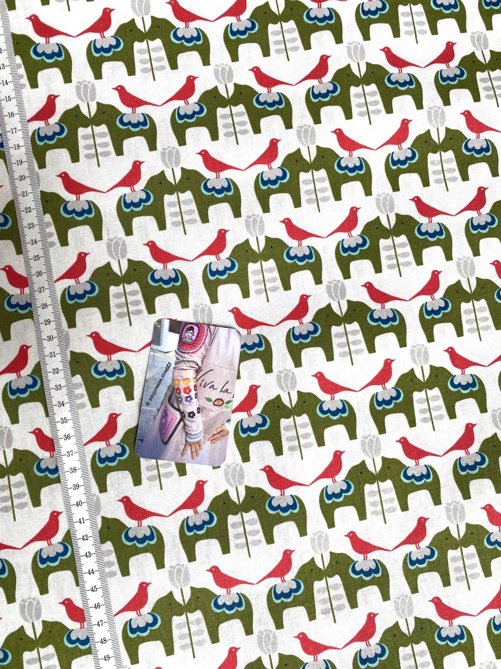 Mees&Mees für Kokka - Canvas - Dala Love - Creme