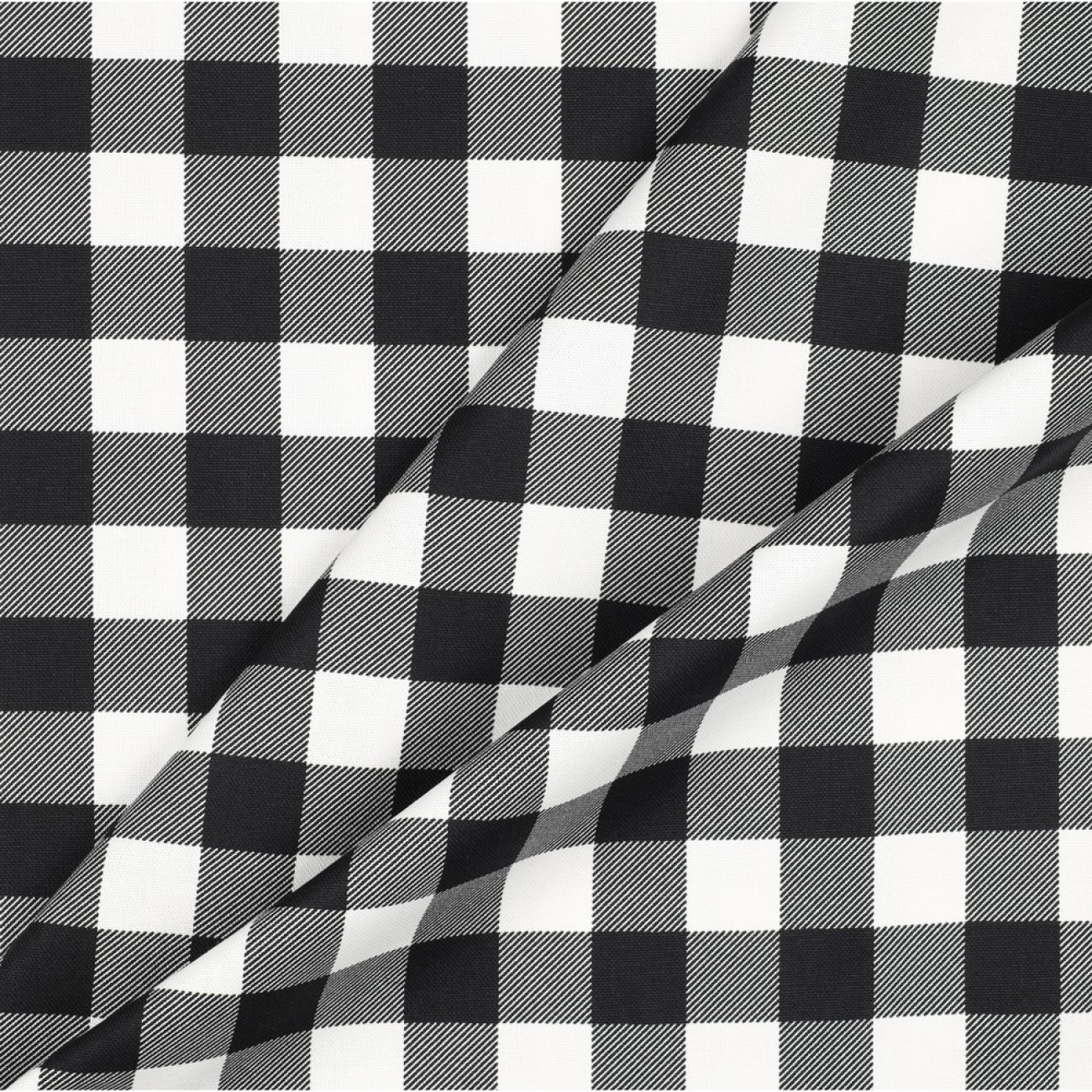 Canvas - Waterproof - Karo - Schwarz