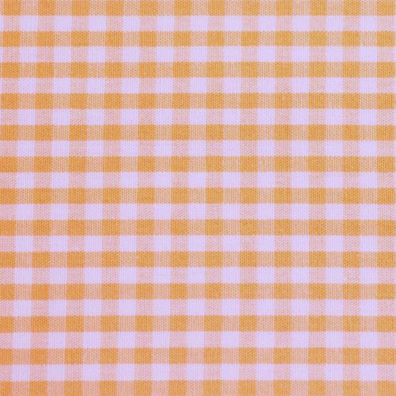 Baumwolle Webware - Vichy Karo - 5 mm - Weiß/Apricot