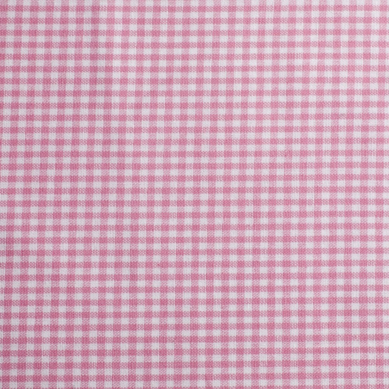 Baumwolle Webware - Vichy Karo - 2 mm - Weiß/Rosa