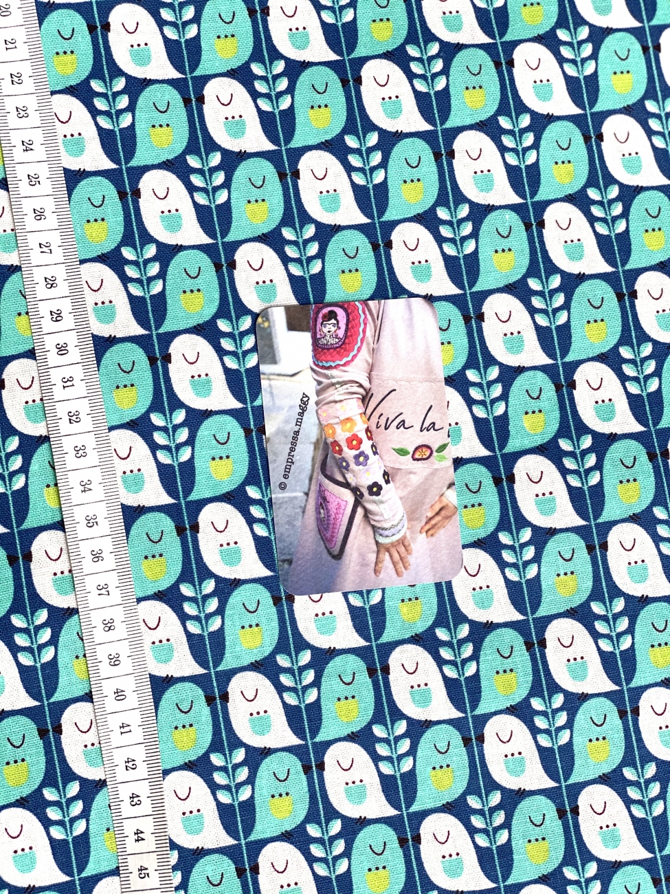 Mees&Mees für Kokka - Canvas - Cute Birds - Mint