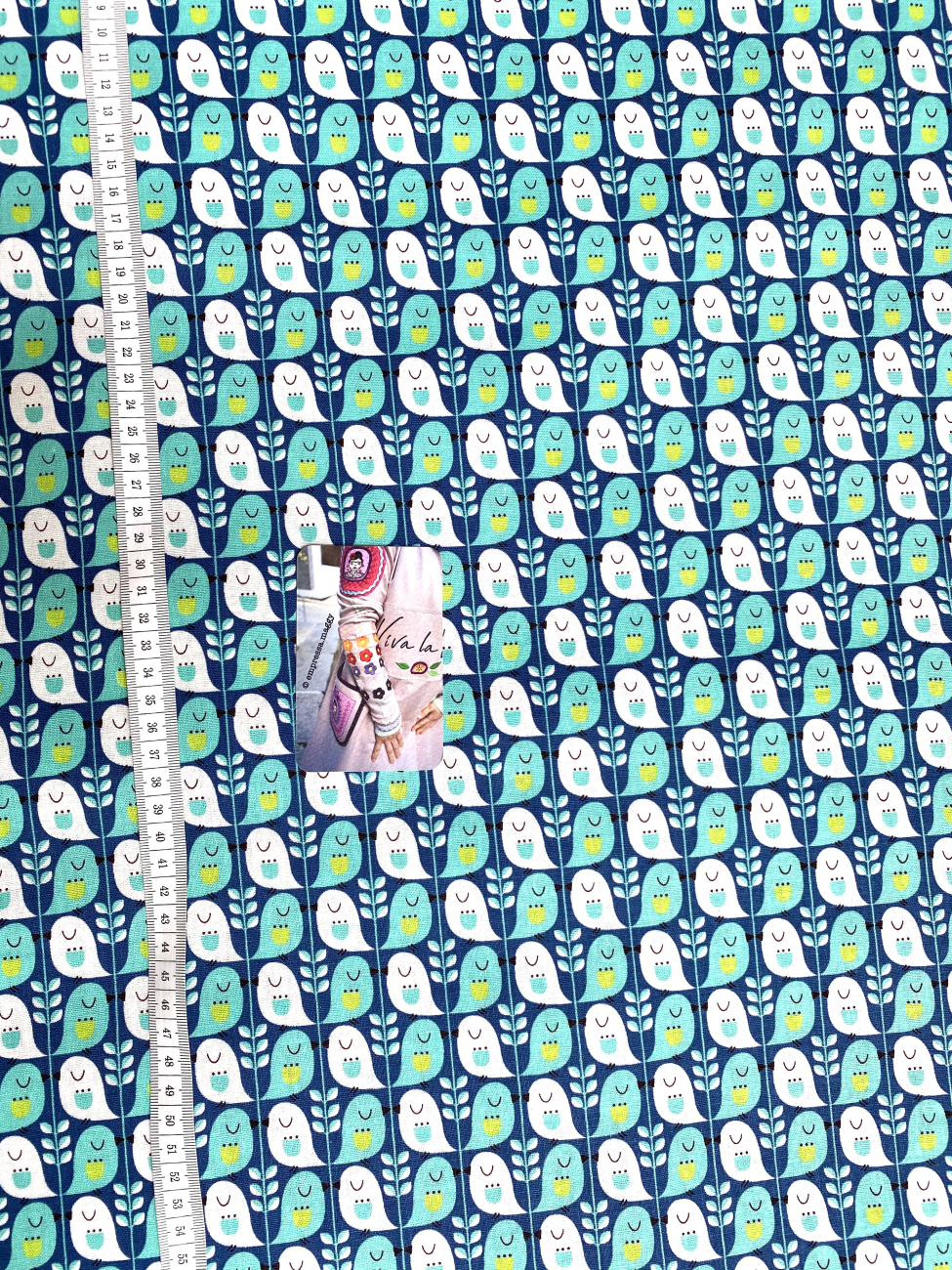 Mees&Mees für Kokka - Canvas - Cute Birds - Mint