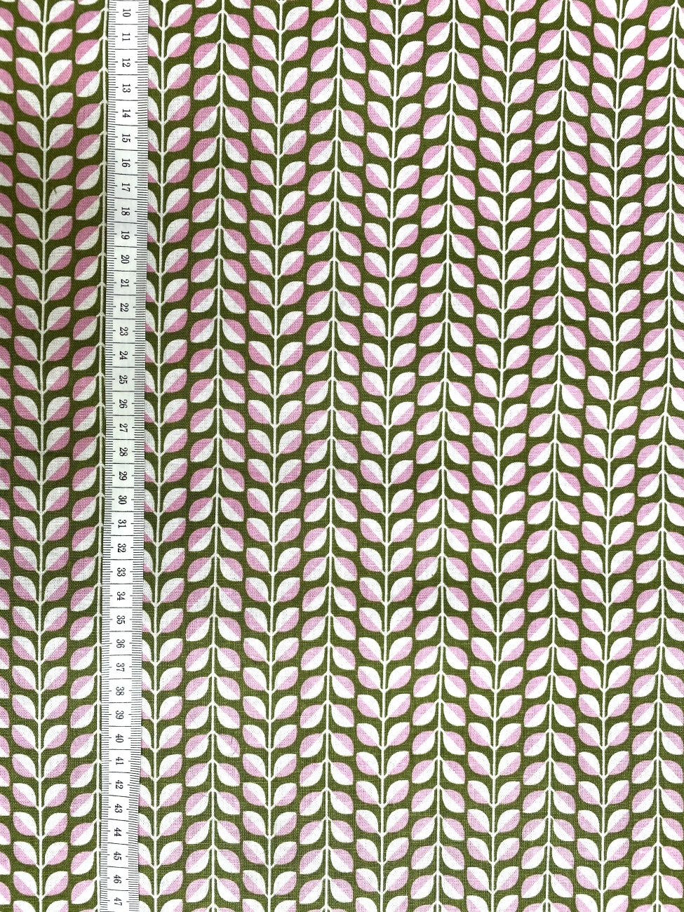 Mees&Mees für Kokka - Canvas - Lovely Leaves - Rosa