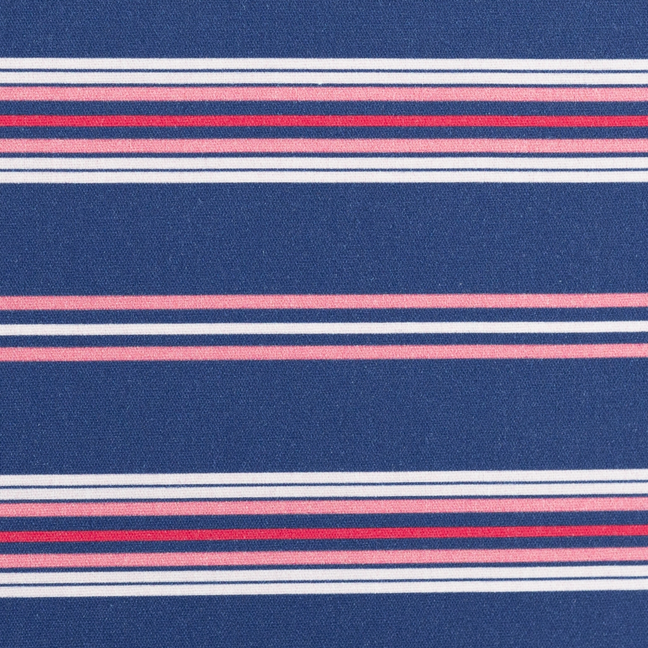 Baumwolle - Streifen - Rosa/Royal