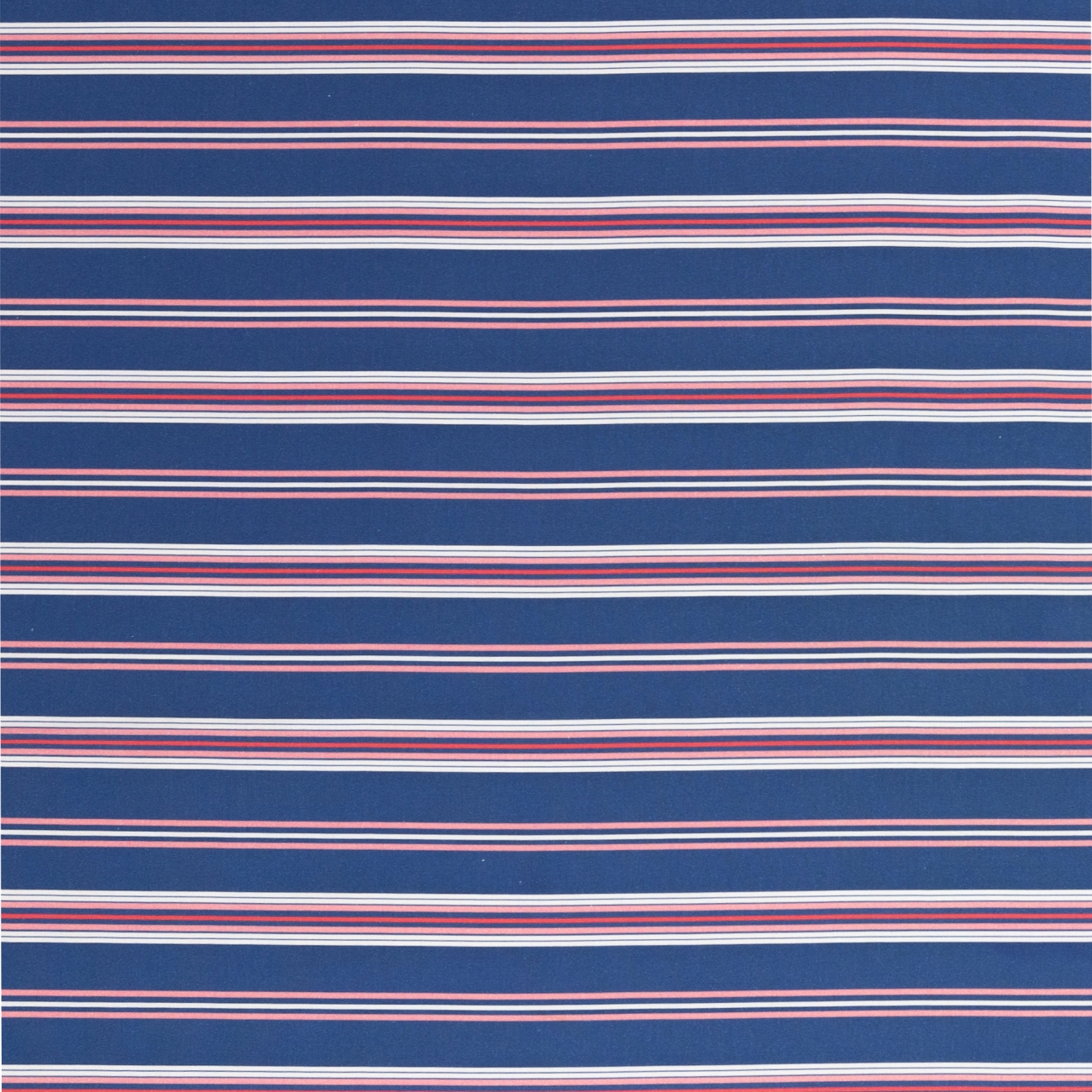 Baumwolle - Streifen - Rosa/Royal