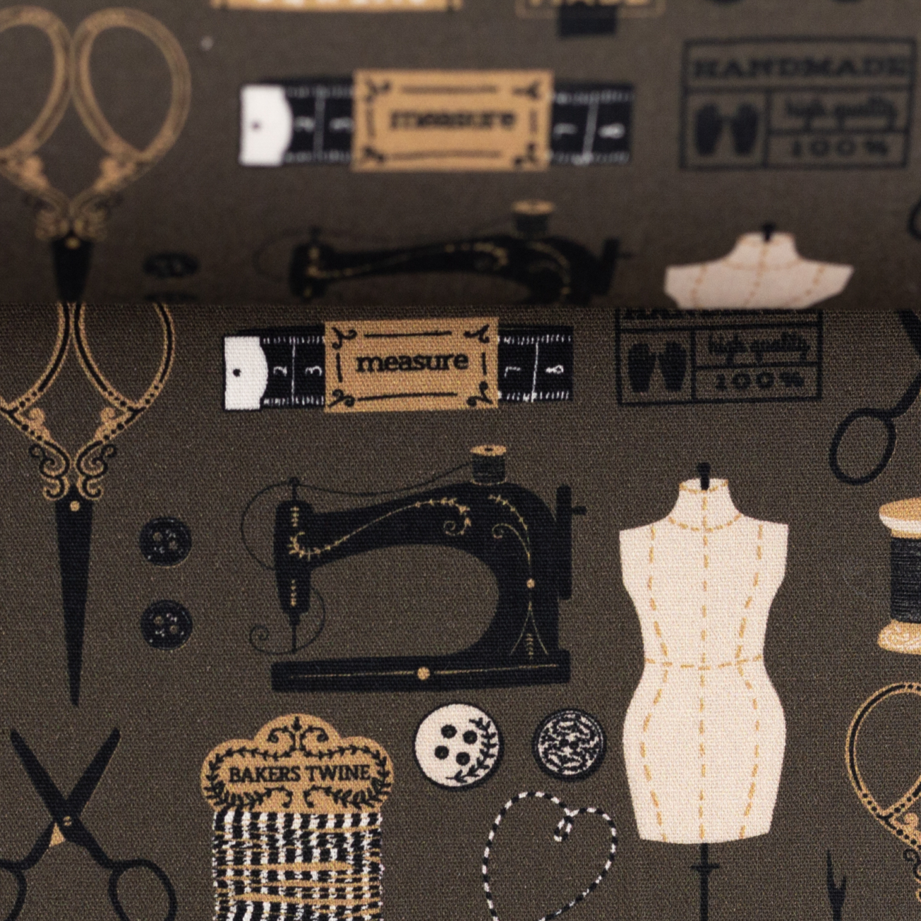 Baumwolle - Nähutensilien - Khaki