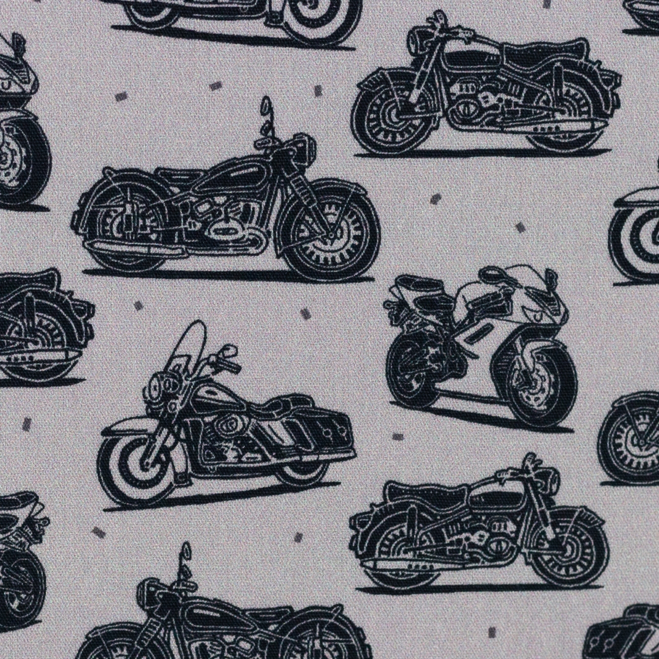 Baumwolle - Motorräder - Retro - B-Ware Reststück ca. 280 cm