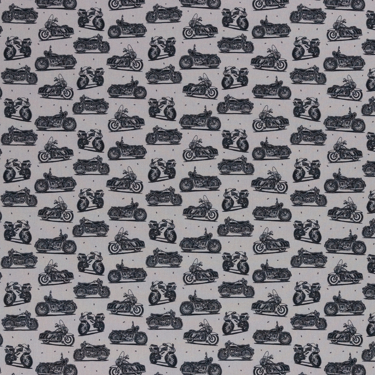 Baumwolle - Motorräder - Retro - B-Ware Reststück ca. 280 cm