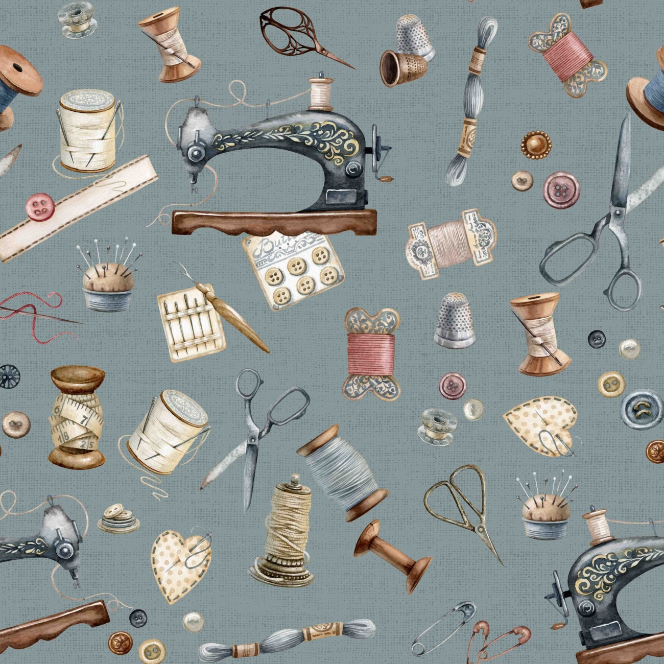 Canvas Digital - Sewing Kit - Teal