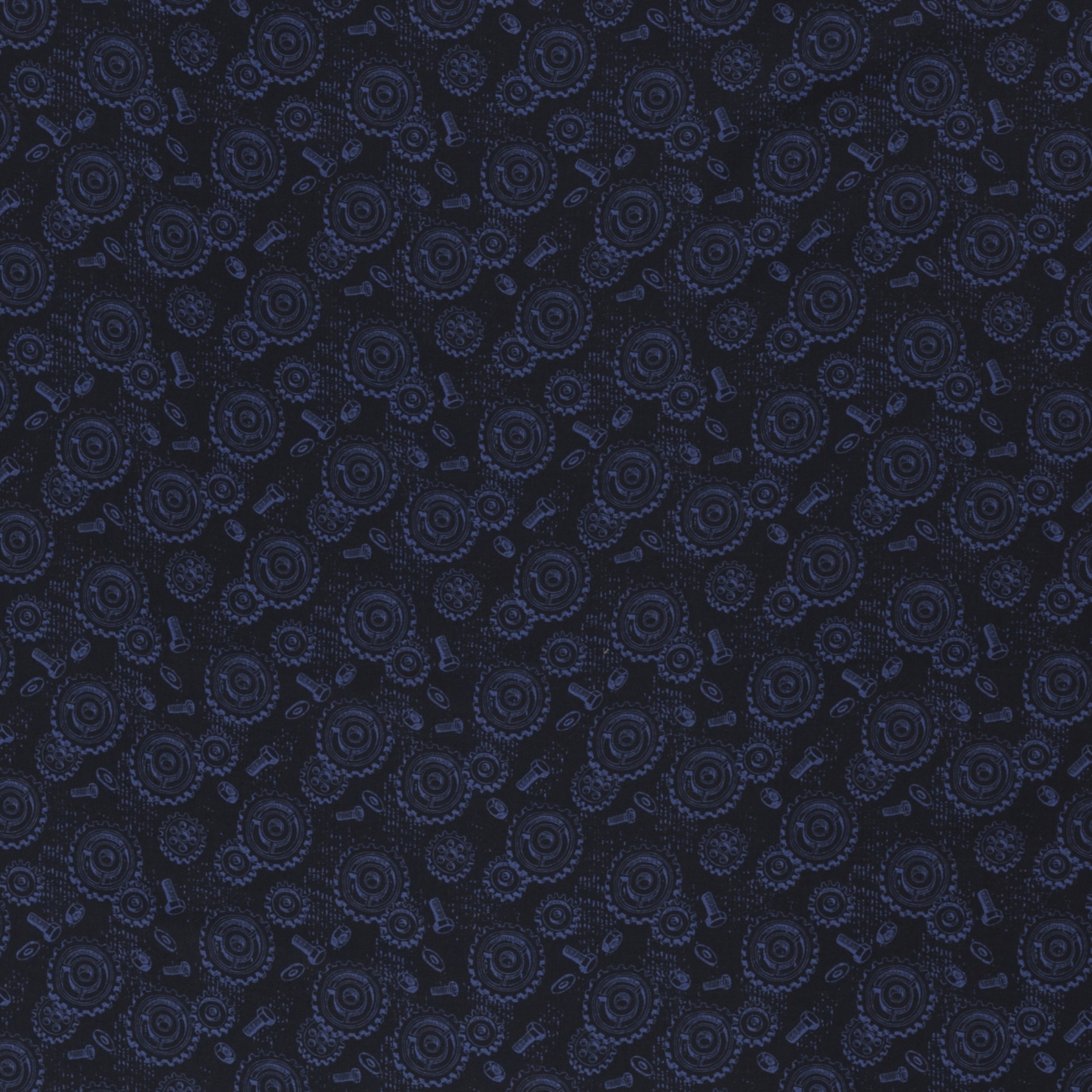 Swafing Baumwolle Webware - Happy Metal by Steinbeck - Zahnräder/Schrauben