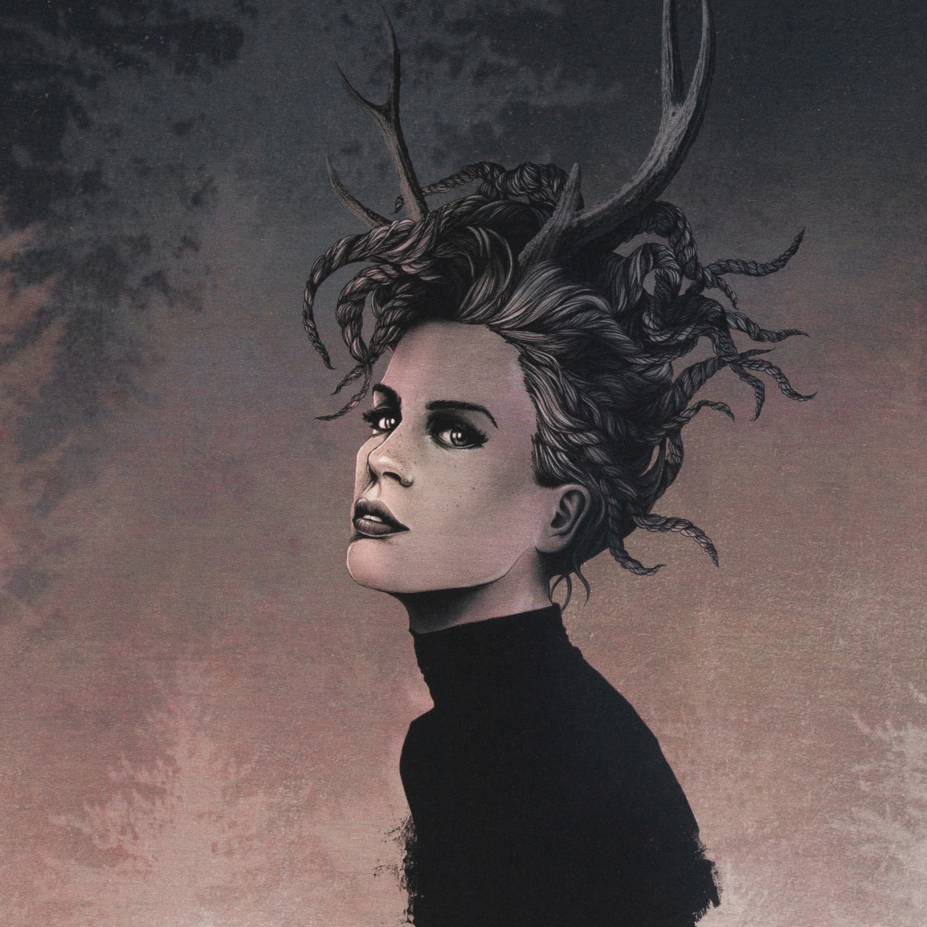 Jersey Swafing - Mystic Woods by Thorsten Berger - Panel - Frau Altrosa - Panel 6,76€
