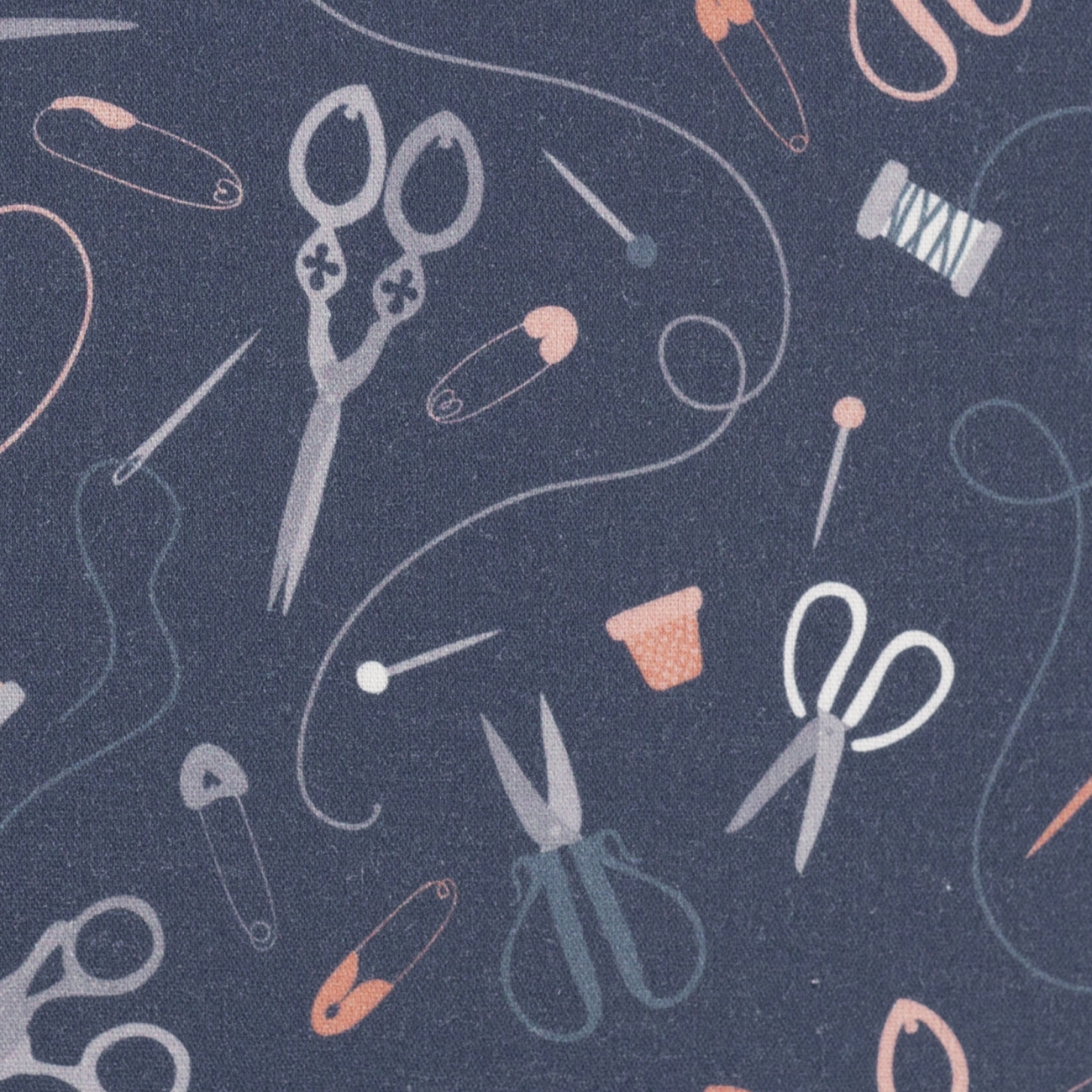 Baumwolle - Sewing - Graublau