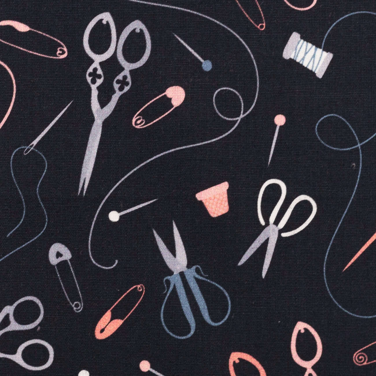 Baumwolle - Sewing - Schwarz