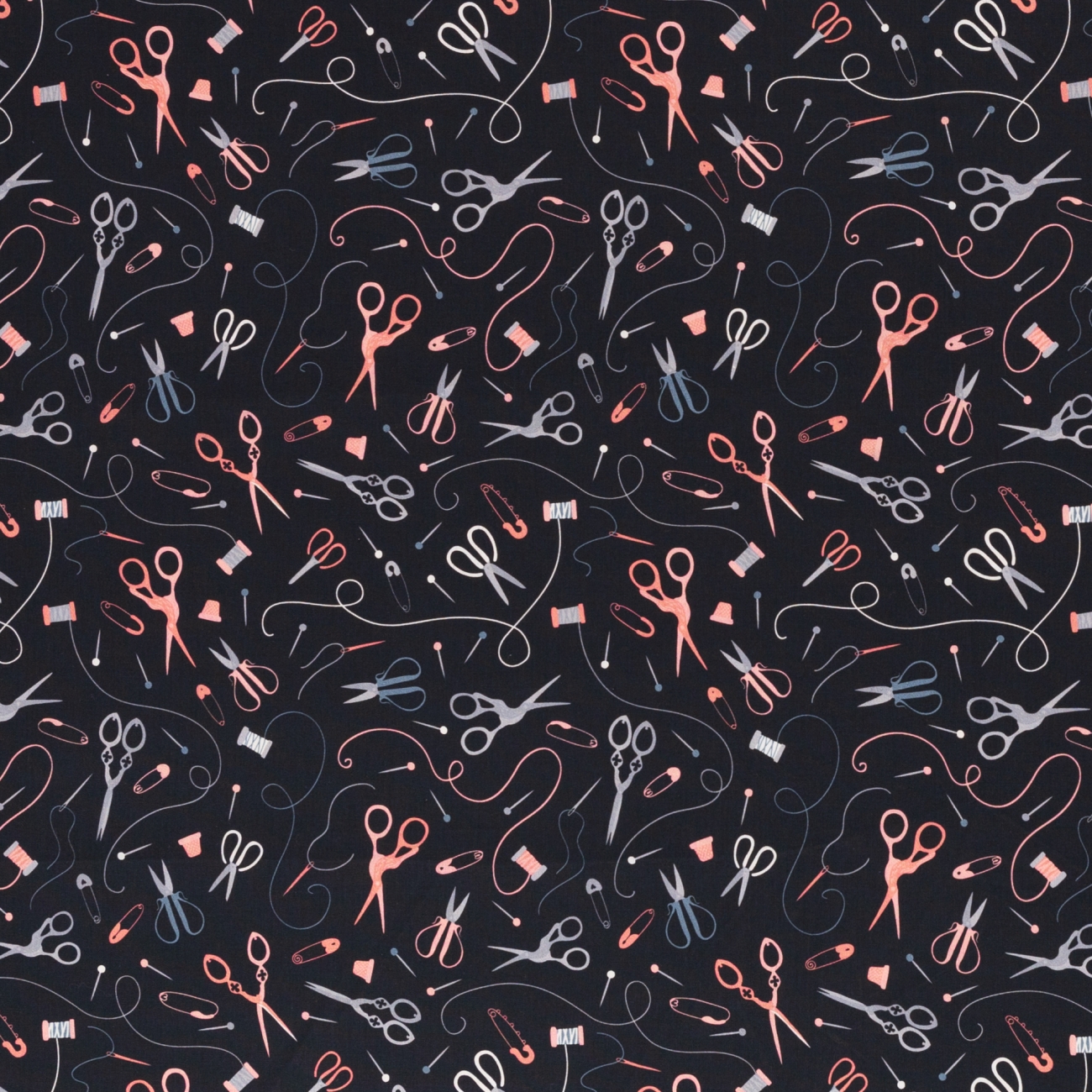 Baumwolle - Sewing - Schwarz