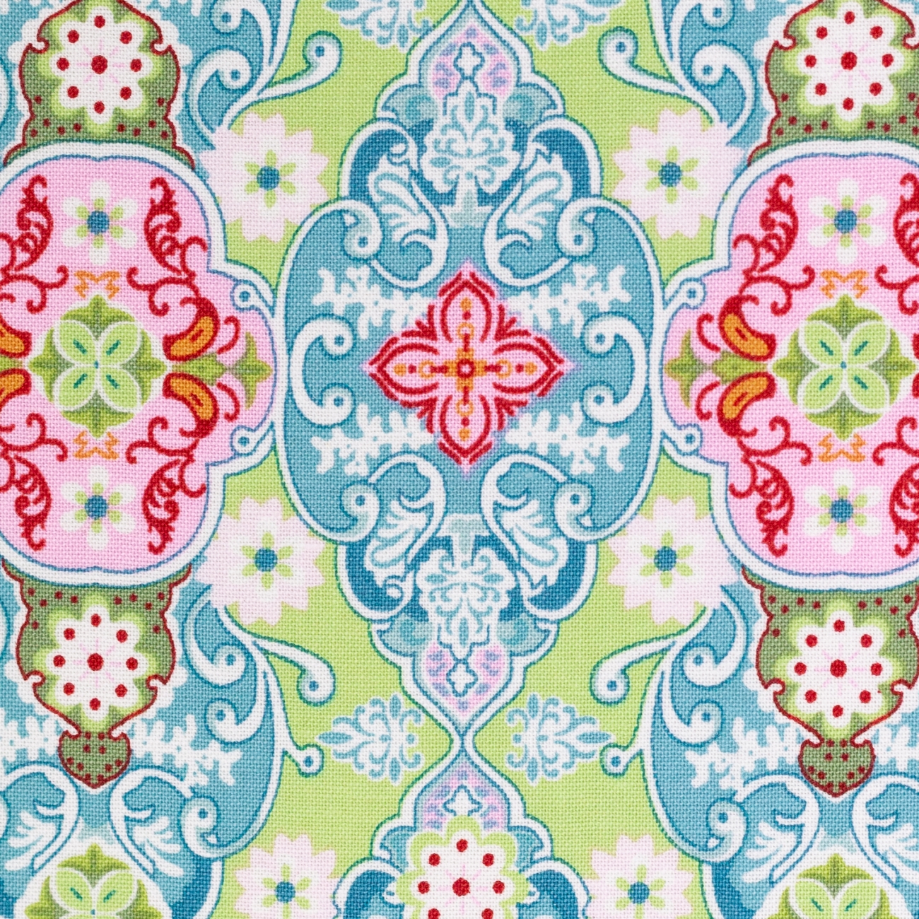 Swafing Baumwolle - Julia - Ornamente - Grün