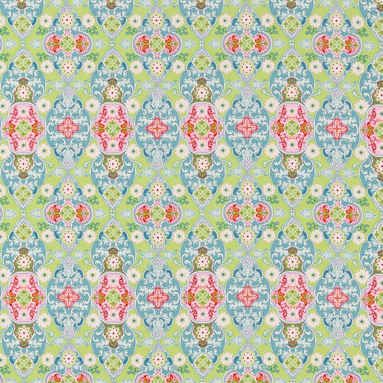 Swafing Baumwolle - Julia - Ornamente - Grün