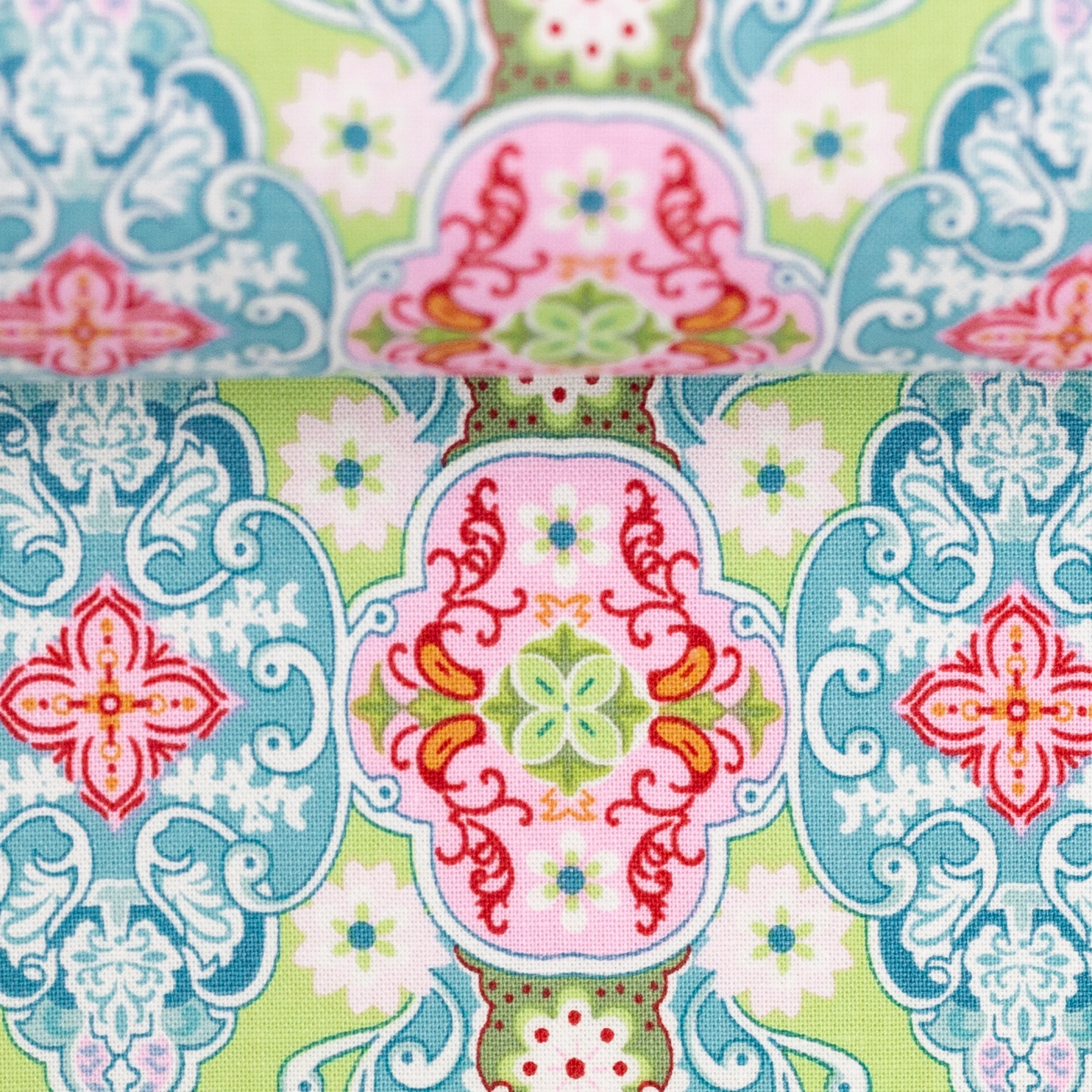 Swafing Baumwolle - Julia - Ornamente - Grün