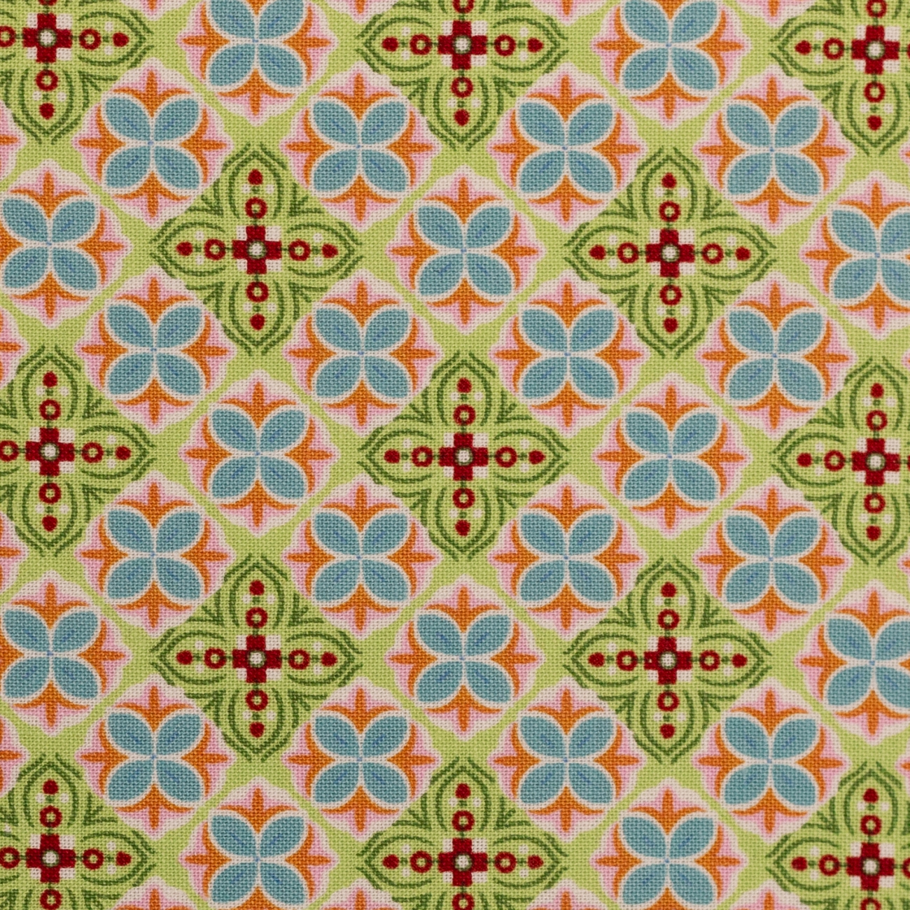 Swafing Baumwolle - Julia - Blütenornament - Grün