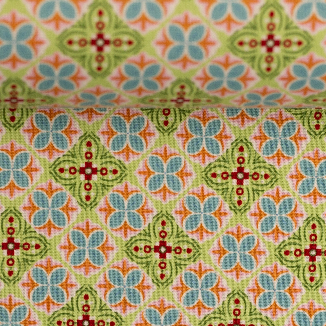 Swafing Baumwolle - Julia - Blütenornament - Grün