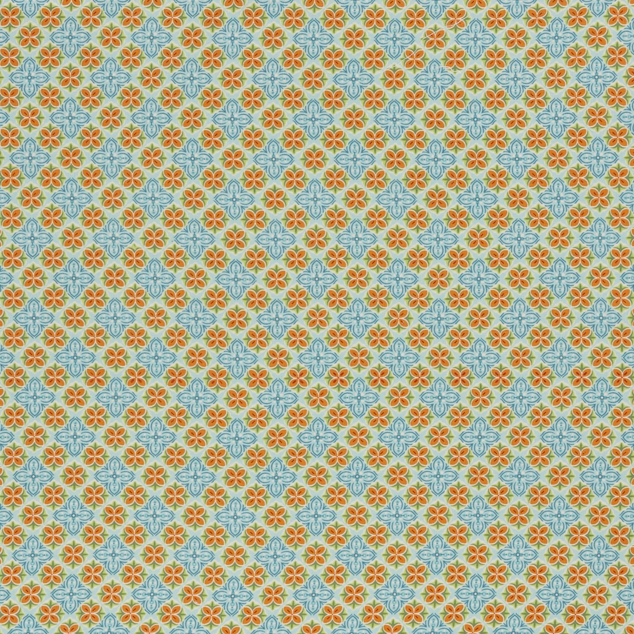 Swafing Baumwolle - Julia - Blütenornament - Blau