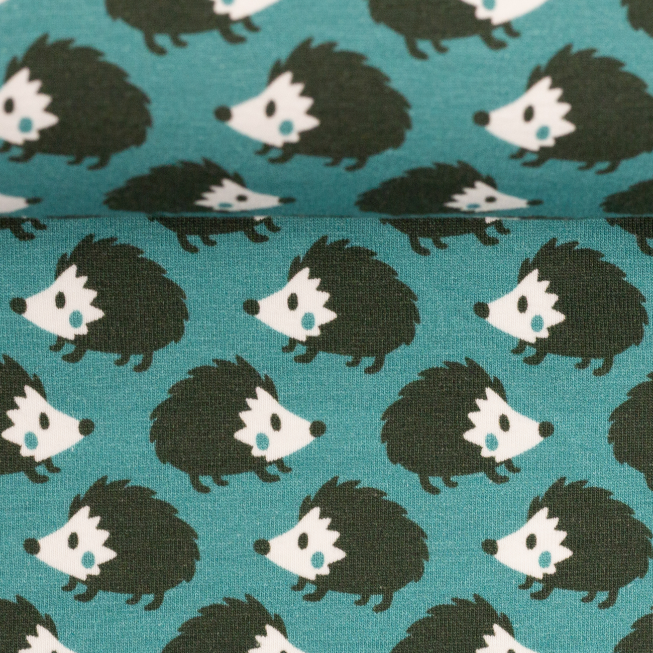 Jersey Swafing - Animal Minis by Käselotti - Igel - Petrol