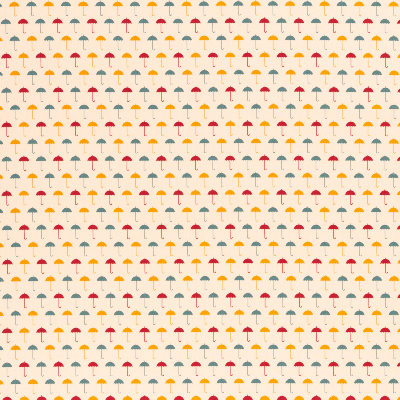 Swafing Baumwolle - Regenschirme - Reststück ca. 40 cm