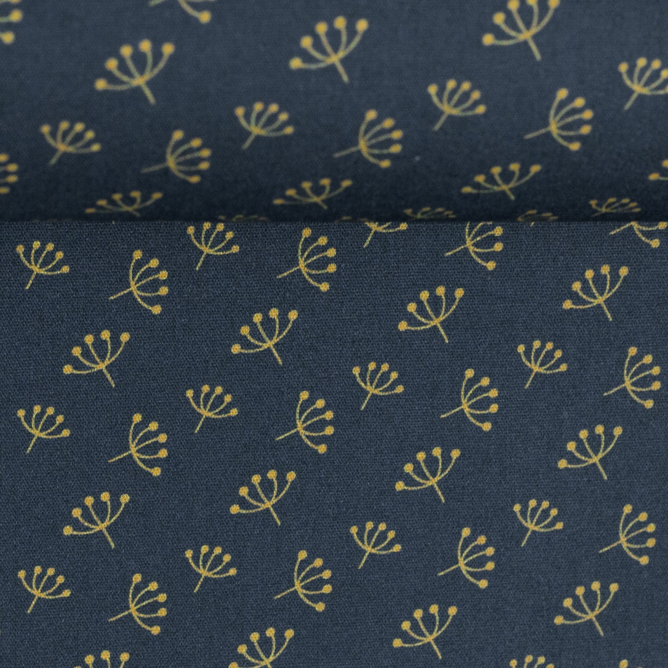 Swafing Baumwolle Webware - Jule - Pusteblumen - Dunkelblau