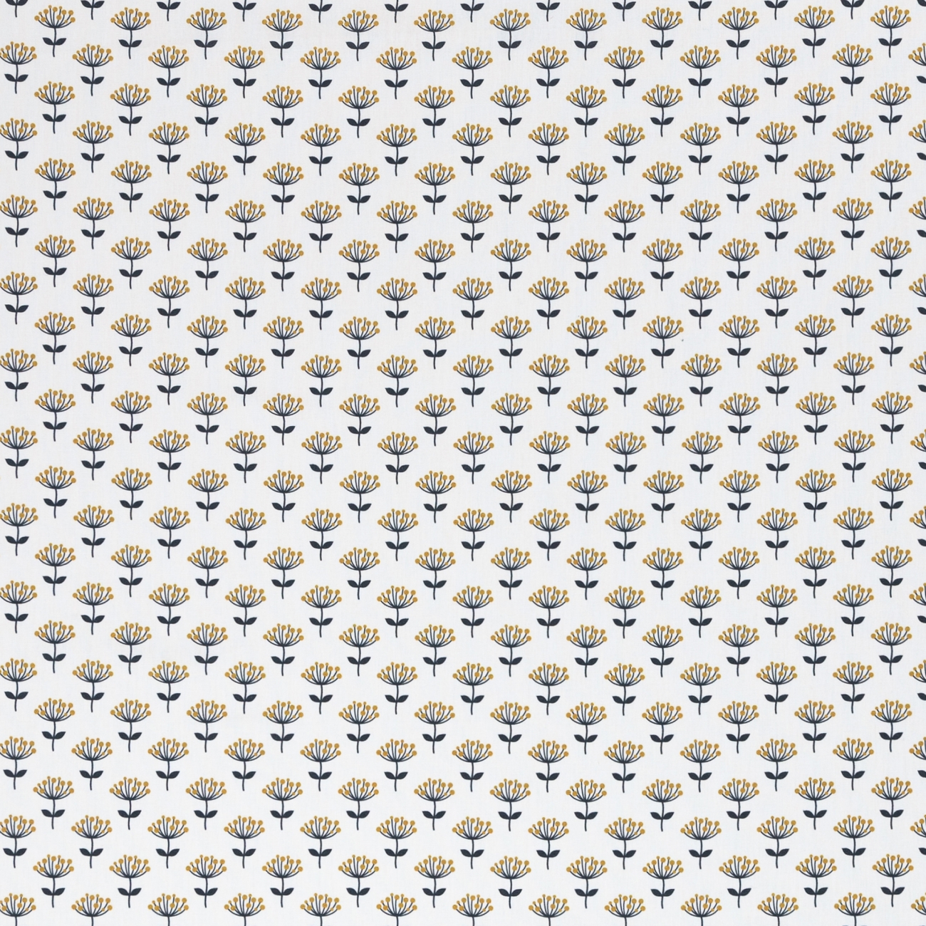 Swafing Baumwolle Webware - Jule - Blüten - Punkte - Weiß