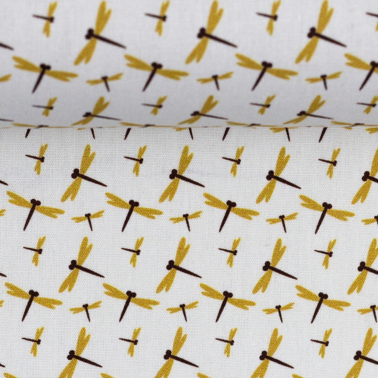 Swafing Baumwolle Webware - Jule - Libellen - Weiß